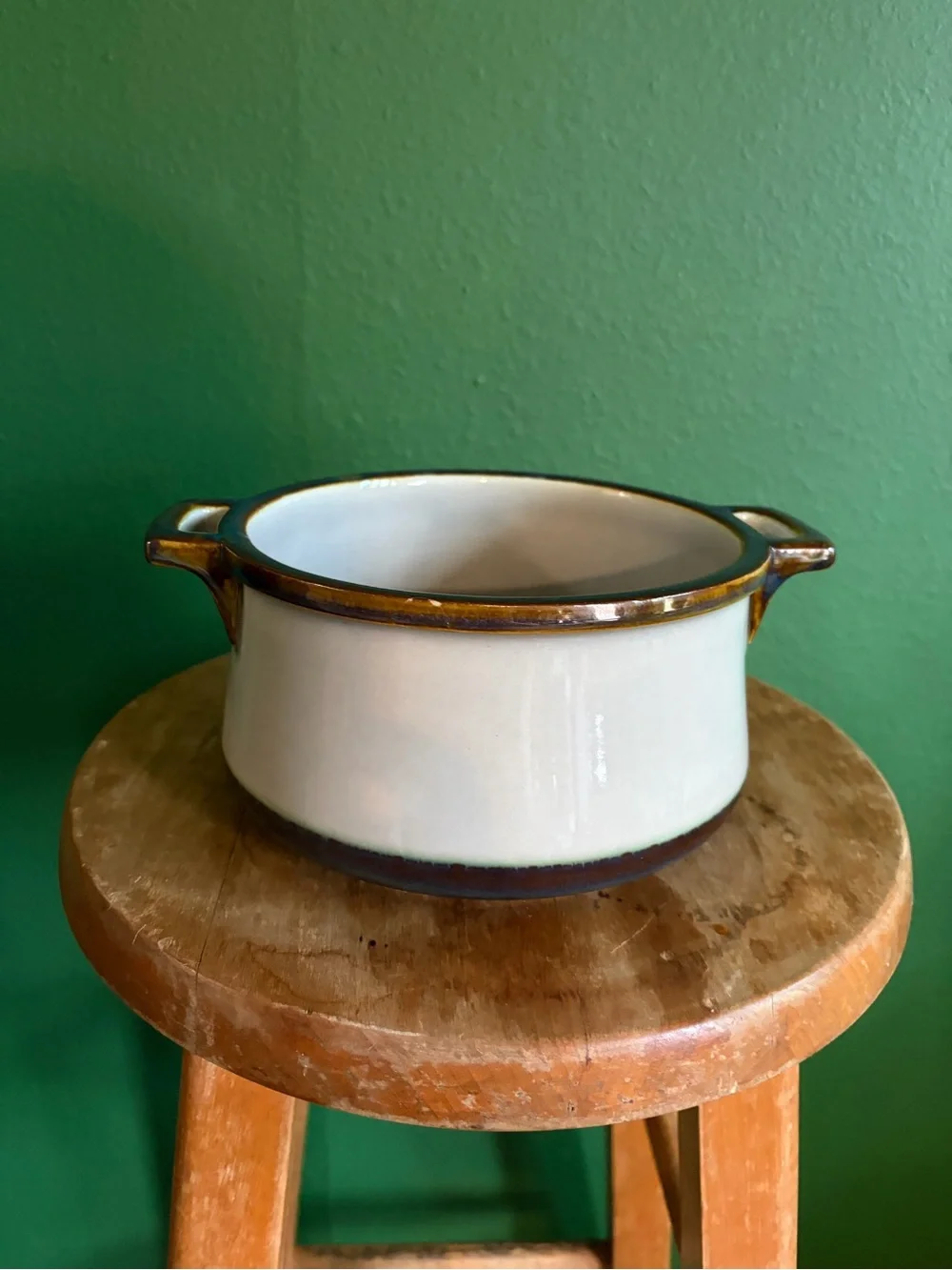 Vintage Covered Casserole 405 by Tema Stoneware Copenhagen 2 QT